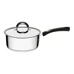Panela 16cm 1,4 Litros Duo Silicone Aço Inox Tramontina Com Tampa e Cabo de Silicone